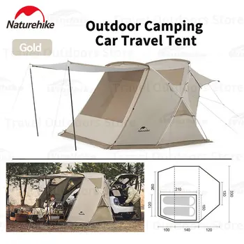 Naturehike Cloud Wild Car Side Tent 2P Road Trip Tent PU2000+ и UPF50+ Caravan Tent Outdoor Camping Car Travel Tent
