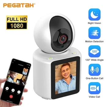 1080P PTZ WIFI камера бебе монитор автоматично проследяване с едно кликване видеонаблюдение видеонаблюдение интелигентен дом камера двупосочно аудио нощно виждане