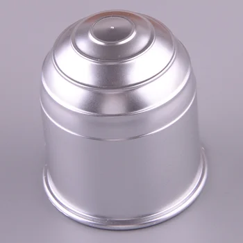 Universal 2 инчов теглич топка капак капачка теглич за кола каравана ремарке кемпер сребро пластмаса