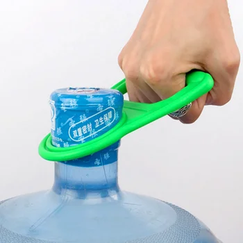 Пластмасови барел вода лифт кофа кофа дръжка бутилирана вода носят дръжка преносим дома удебелени против хлъзгане зелени кофи инструмент
