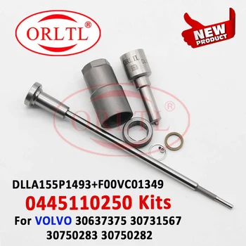 0445110250 Дизелов инжектор DLLA155P1493 ремонтни комплекти Клапан на дюзата за гориво F00VC01349 CAP F00VC14012 за VOLVO 30637375 30731567 AUTO