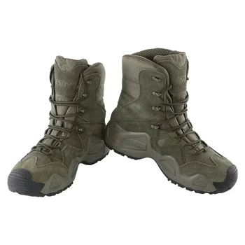 Зимни ботуши Мъжки обувки Военни ботуши Специални сили Тактически пустинни бойни боти Мъжки армейски работни обувки Кожени ботуши Мъжки