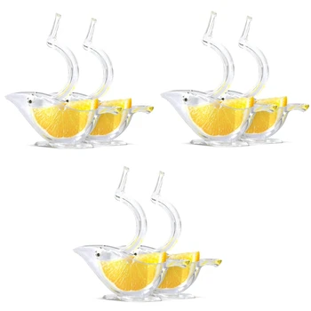 Lemon Squeezer,Lemon Juicer,Acrylic Lemon Manual Juicer Squeezer, Bird Lemon Squeezer (6 бр.)