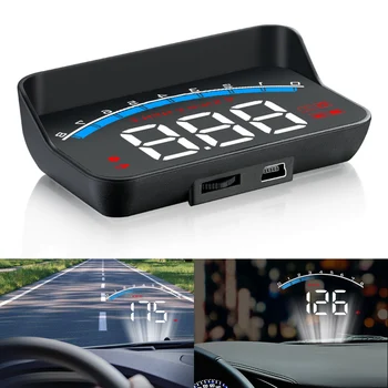 OBD2 скоростомер предно стъкло екран проектор цифрова сигурност аларма кола главата нагоре дисплей M6S HUD дисплей Auto електронни