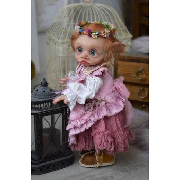 17inch Tinky фея кукла елф прероден кукла цялото тяло винил силикон прероден кукла комплект Реалистичен меко докосване колекционерска лимитирана серия