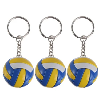 Симулация Волейбол Ключодържател Висулки Волейбол Спорт Сувенир Плажна топка Спорт за играчи Мъже Жени Ключодържател Подарък