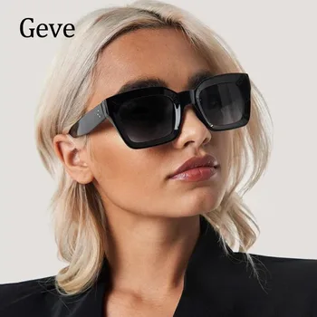 Класически квадратни слънчеви очила Iadies луксозна марка нит дизайн пътуване снимка слънчеви очила жени женски очила 2022 безплатна доставка