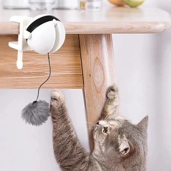 Електрически трептене въртящи се домашни любимци котка играчки електронни движение кученце интерактивни смешно повдигане топка