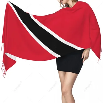 Тринидад и Тобаго флаг шал Пашмина топли шалове шал обвивка хиджаб пролет зима многофункционален унисекс