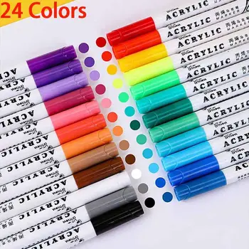 Colorfast издръжлив акрилна боя писалка без миризма водоустойчив нетоксичен за керамика живопис изкуство доставки подаръци цвят маркер писалка