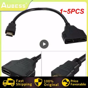  1 ~ 5PCS удължителен кабел HDMI-съвместим 90 градуса прав ъглов лакът кабел мъжки към женски удължител 2K * 4K@60HZ Ultra 3D 1080P
