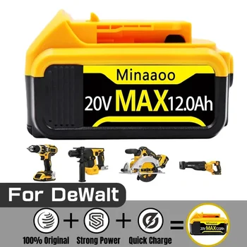 20V 12Ah Подмяна на литиева батерия за DeWalt MAX DCB205 DCB201 DCB203 батерии за електроинструменти