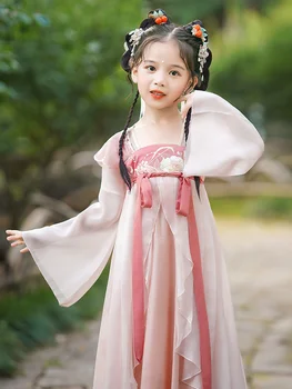 Китайски традиционен ханфу костюм Жена Древна рокля на династията Хан Ориенталска принцеса рокля Дама елегантност Танцово облекло на династията Тан