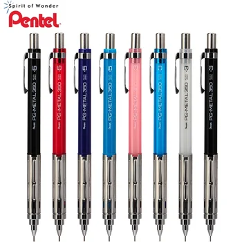 1бр Япония Pentel Механичен молив PG-METAL350 Арт консумативи Молив за рисуване 0.3 / 0.5 / 0.7 Офис аксесоари Училищни канцеларски материали