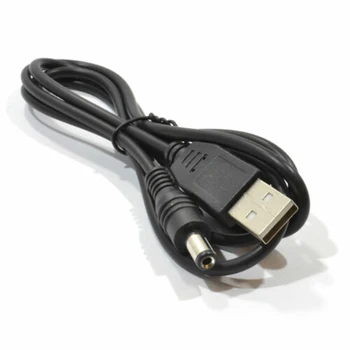  USB към DC захранващ кабел USB 2.0 мъжки към DC 5V 5.5 * 2.1mm щепсел зарядно устройство кабел адаптер за зареждане на мобилен телефон
