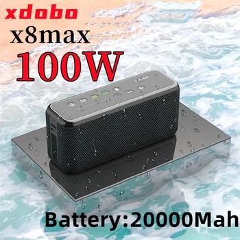 XDOBO X8 Max 100W Ултра-висока мощност на открито Преносим настолен Bluetooth високоговорител Мобилно зареждане Водоустойчив TWS компютърен субуфер